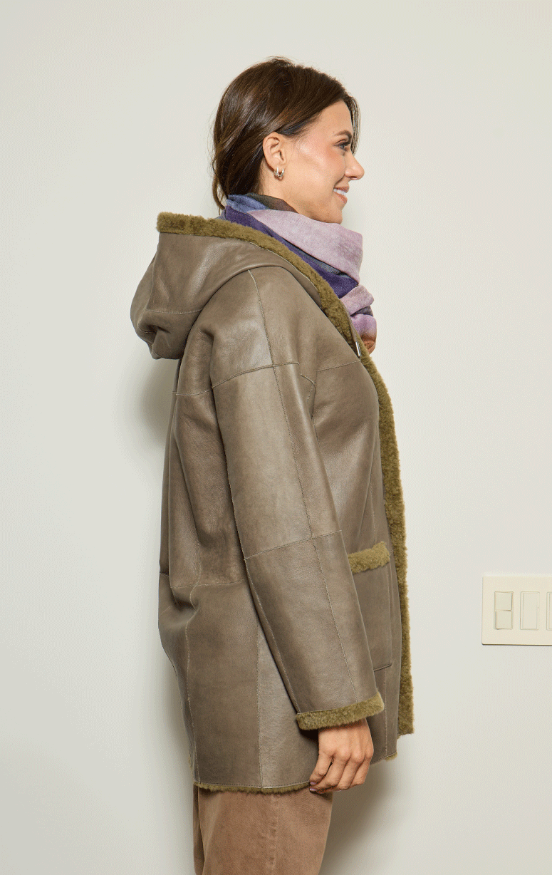 Werner Christ- Shearling Jacket with Hood