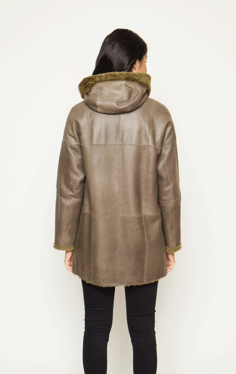 Werner Christ- Shearling Jacket with Hood