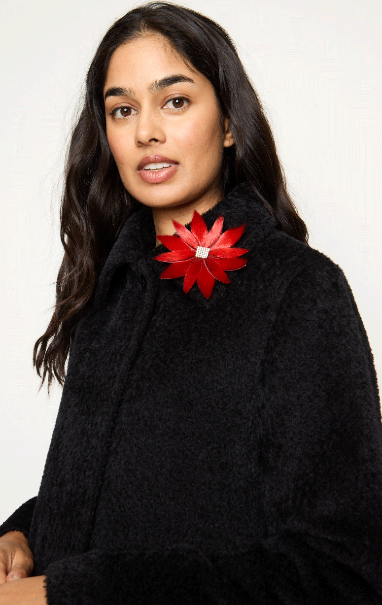 Hand Made Poinsettia Pin