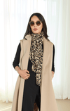 Gaynor- Wool & Silk Animal Print Scarf
