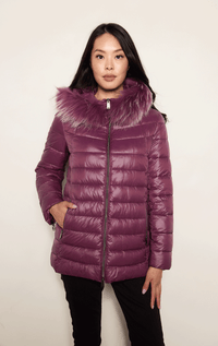 Nitia- Down Filled Fox Trim Jacket - Barrington's