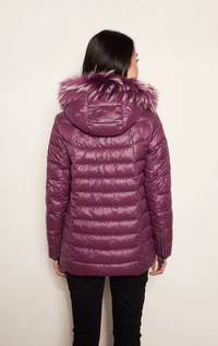 Nitia- Down Filled Fox Trim Jacket - Barrington's