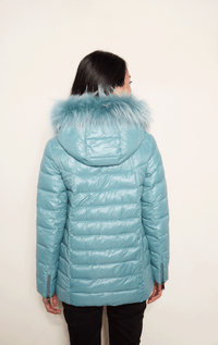 Nitia- Down Filled Fox Trim Jacket - Barrington's
