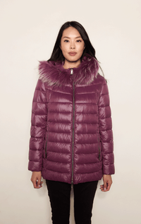 Nitia- Down Filled Fox Trim Jacket - Barrington's
