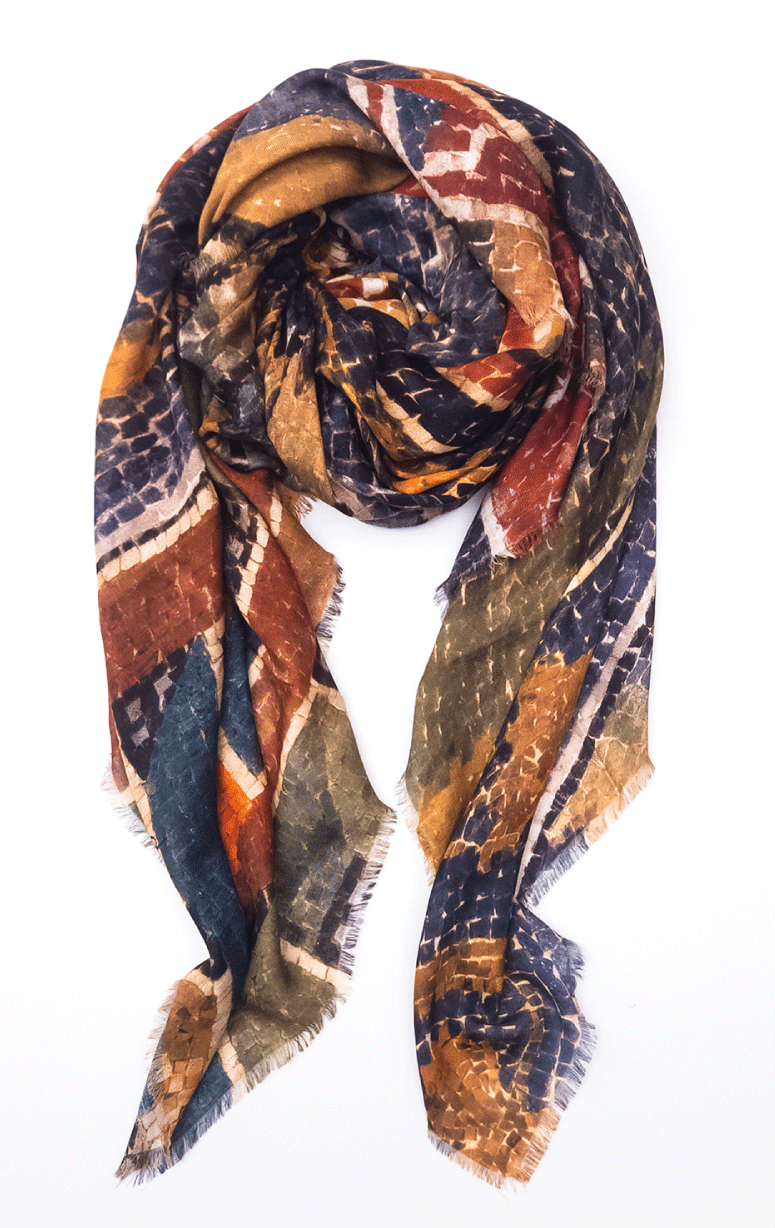 Lolili- Modal & Cashmere Scarf- Ravenna