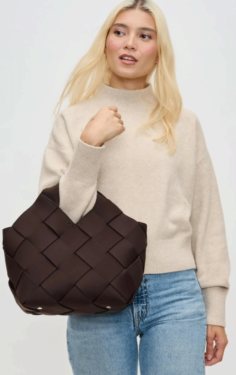 Sol & Solene - Woven Crossbody Tote
