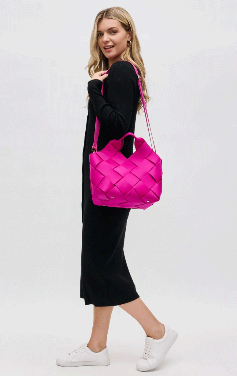 Sol & Solene - Woven Crossbody Tote - Barrington's