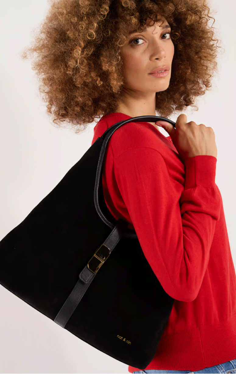 Nat & Nin- Romeo Suede Shoulder Bag