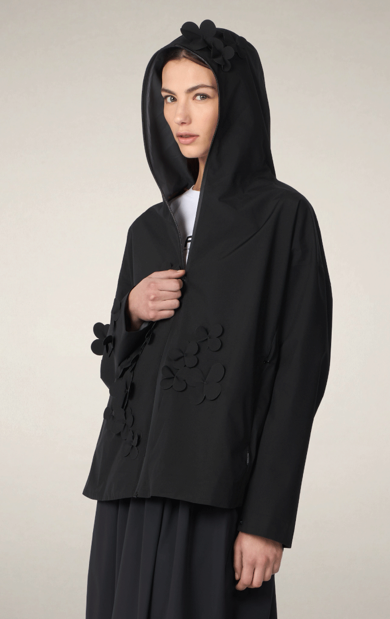 Save the Duck- Jacket with Floral Applique - Barrington's
