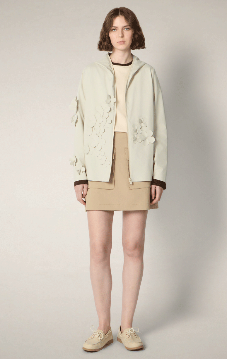 Save the Duck- Jacket with Floral Applique - Barrington's