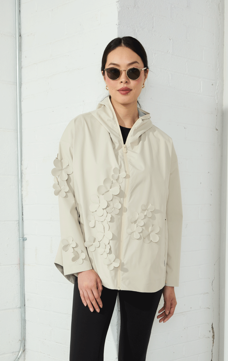 Save the Duck- Jacket with Floral Applique