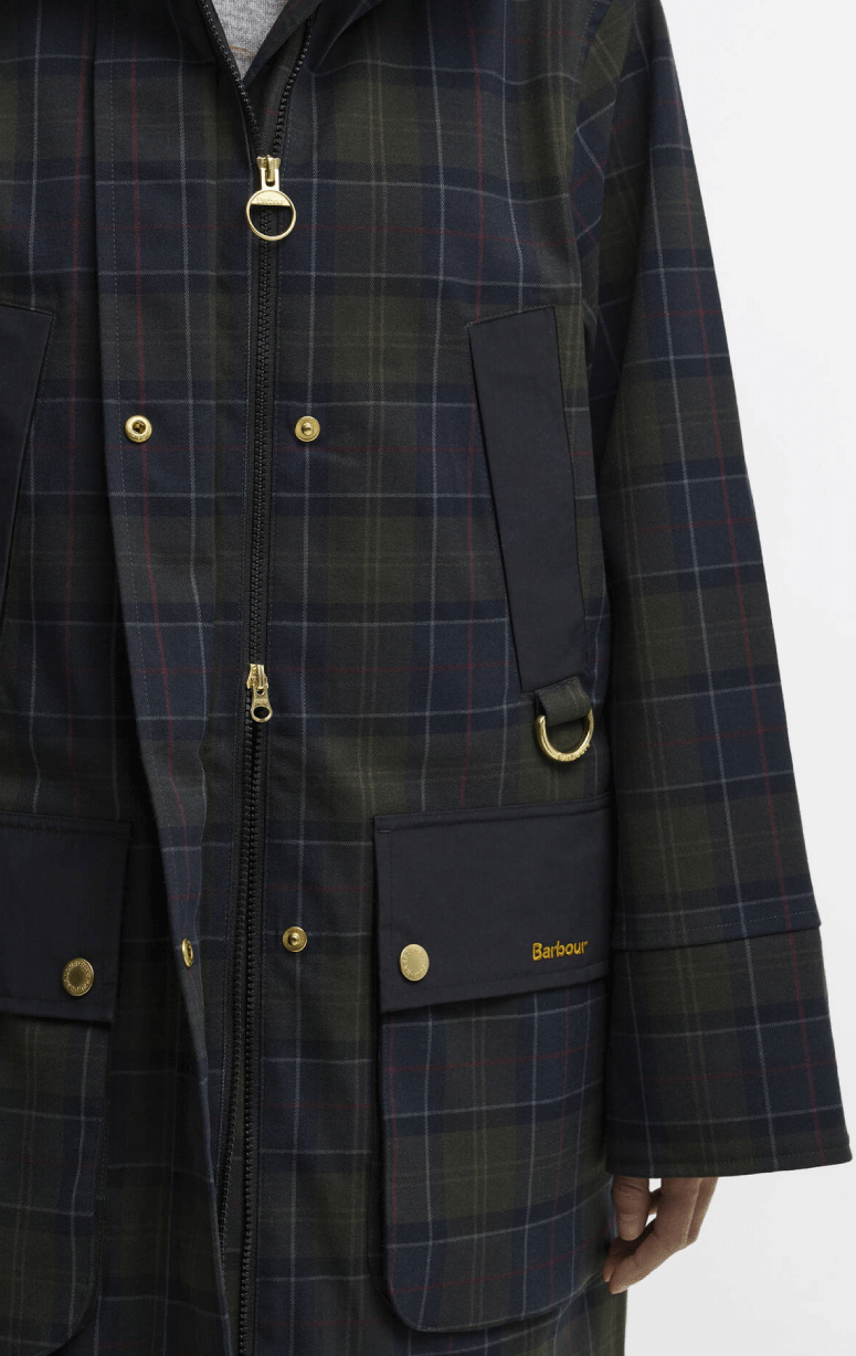 Barbour- Checked Waterproof Jacket
