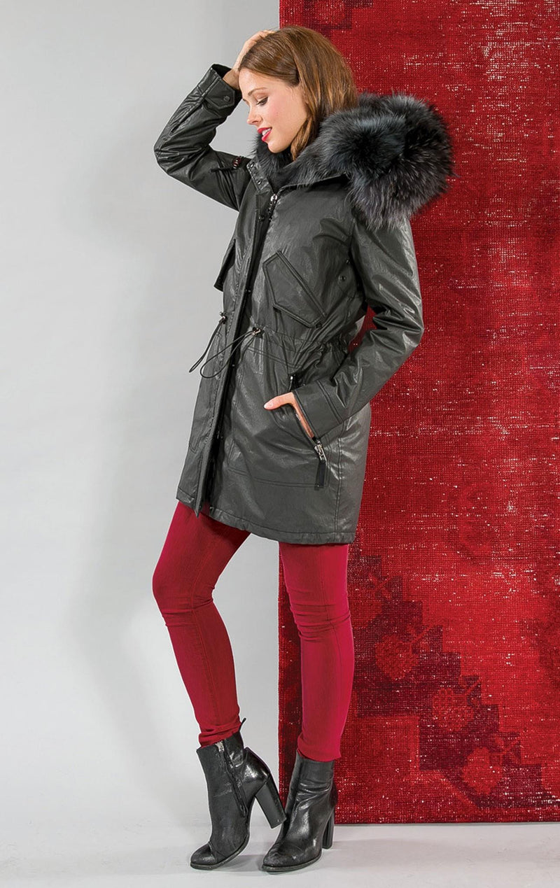 3 in 1 coated cotton parka - Barrington's