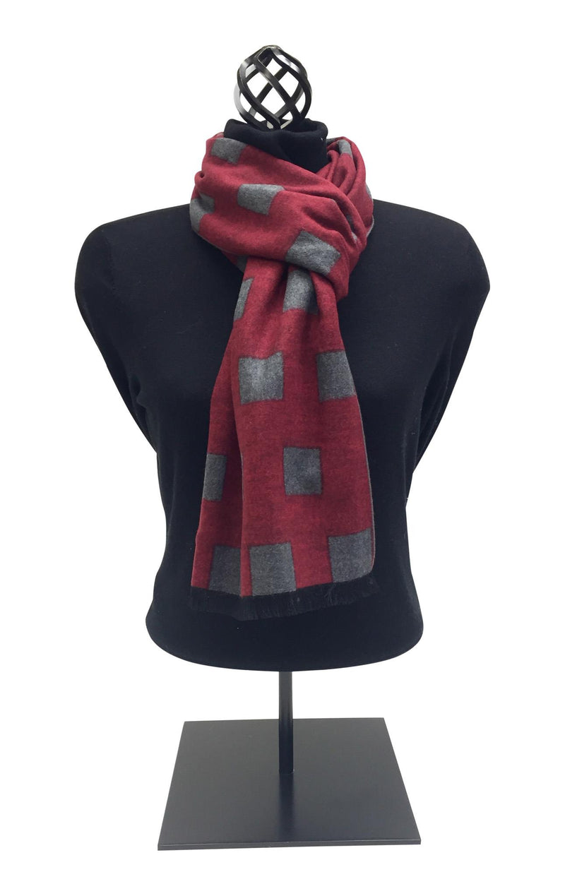 Reversible block pattern scarf - Barrington's