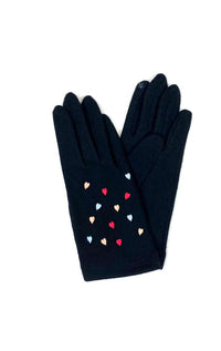 Vincent Pradier- One Size Wool Gloves - Hearts