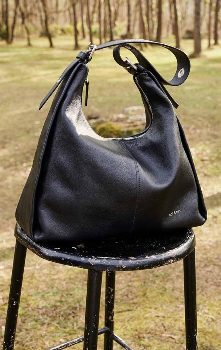 Nat & Nin- Leather Hobo Bag - Barrington's