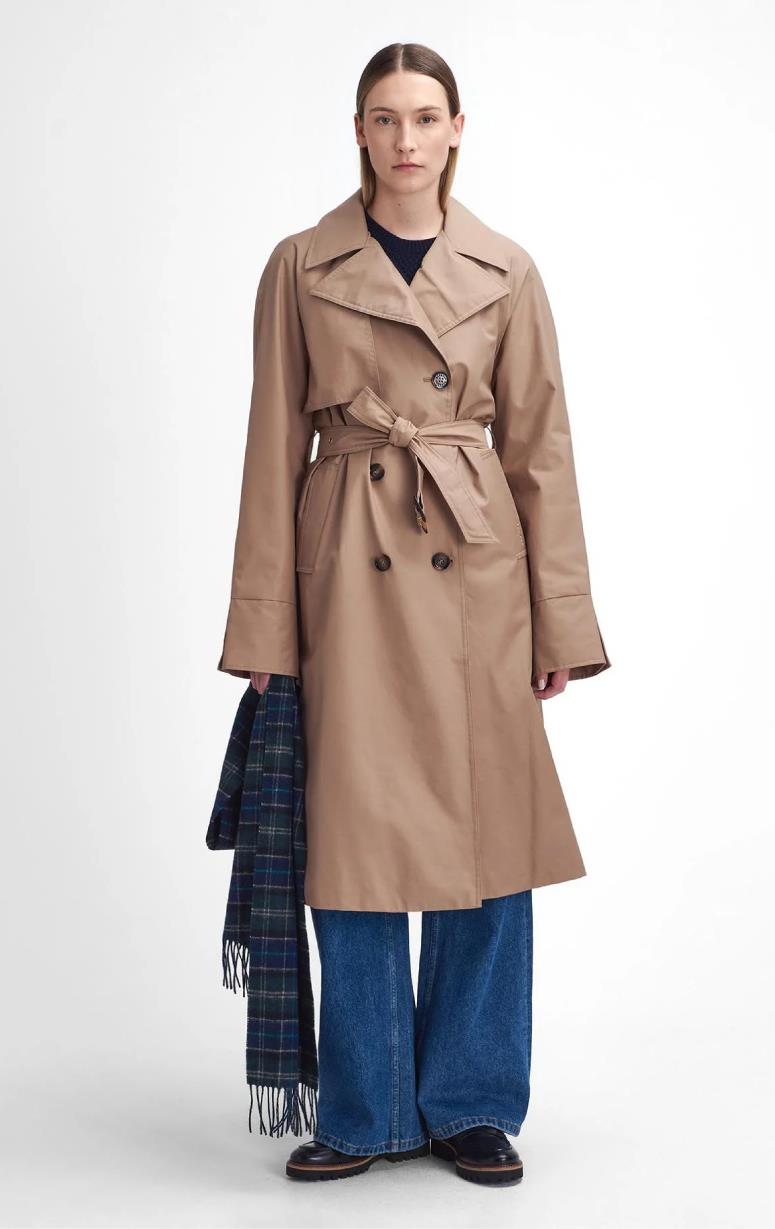 Barbour ladies trench coat on sale