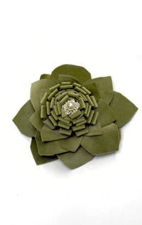 Handmade Recycled Fabric Brooch