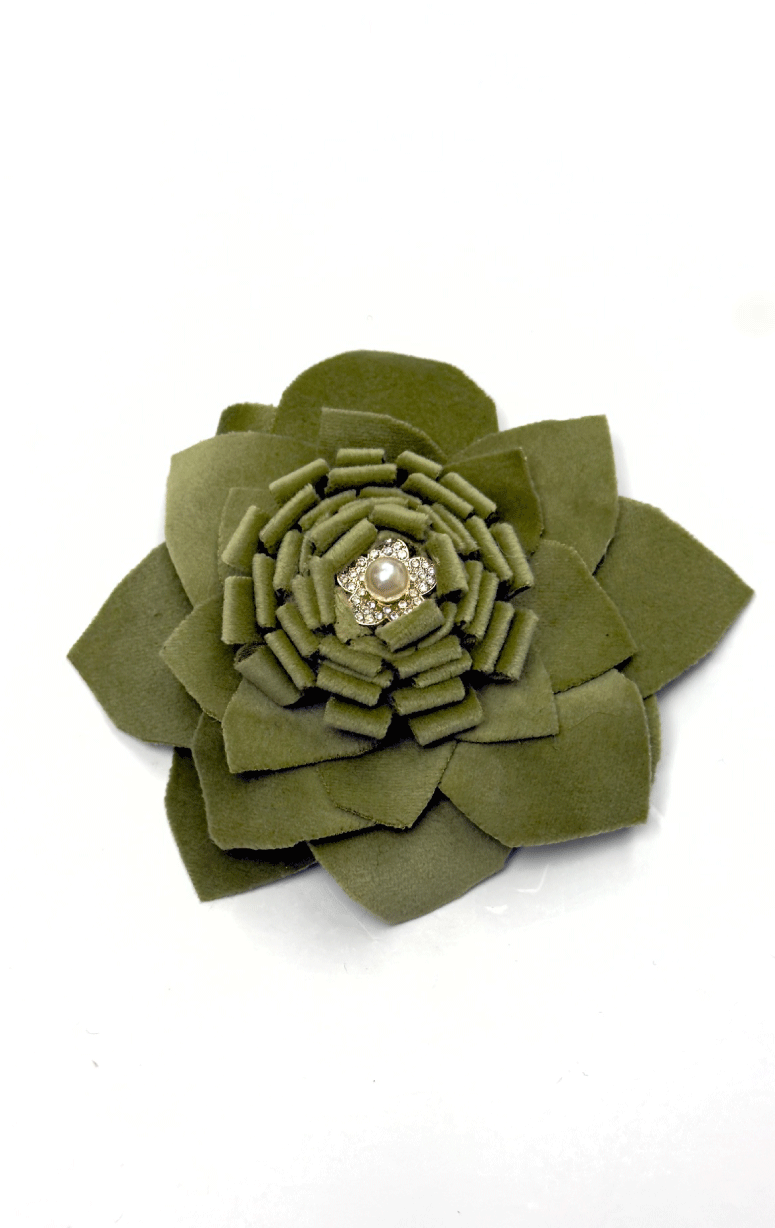 Handmade Recycled Fabric Brooch