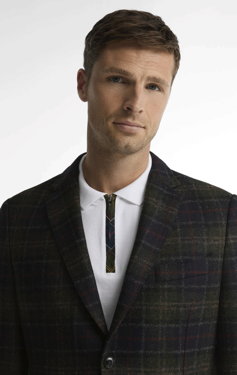 Barbour- Sanders Moons Tartan Blazer