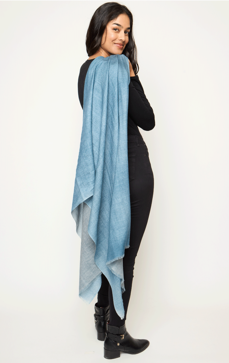 Ama Pure- Double-faced Superfine Wool Scarf