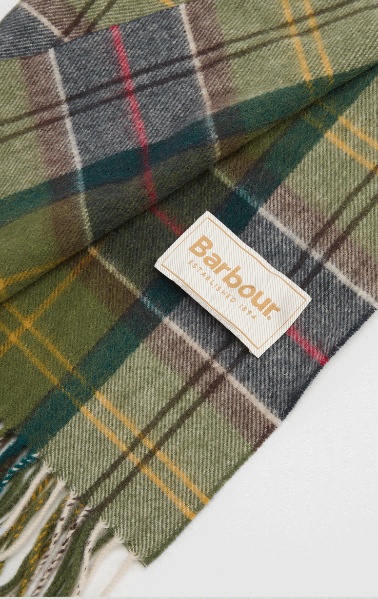 Barbour- Mixed Tartan Lambswool Scarf
