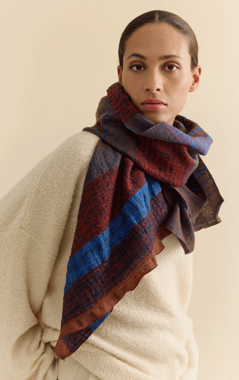 Traits- Wool, Cotton & Silk Scarf