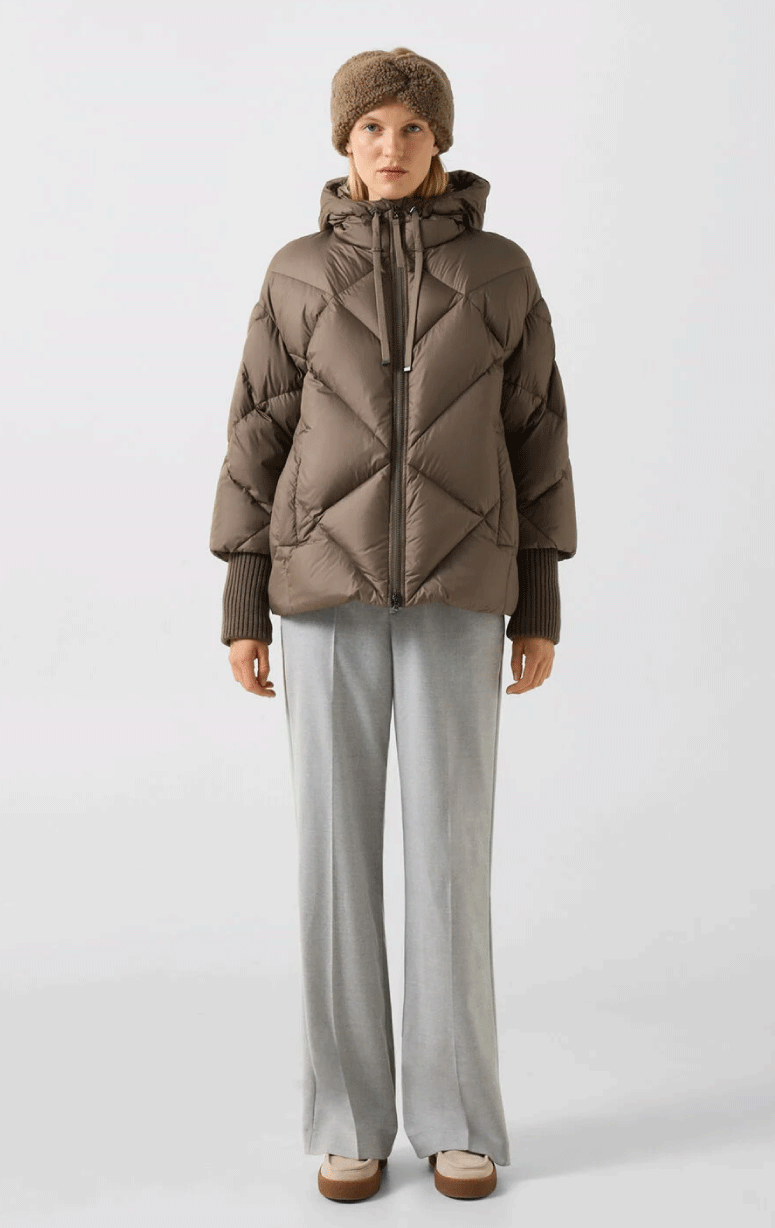 Bogner- Down Filled Jacket with Knit Cuff