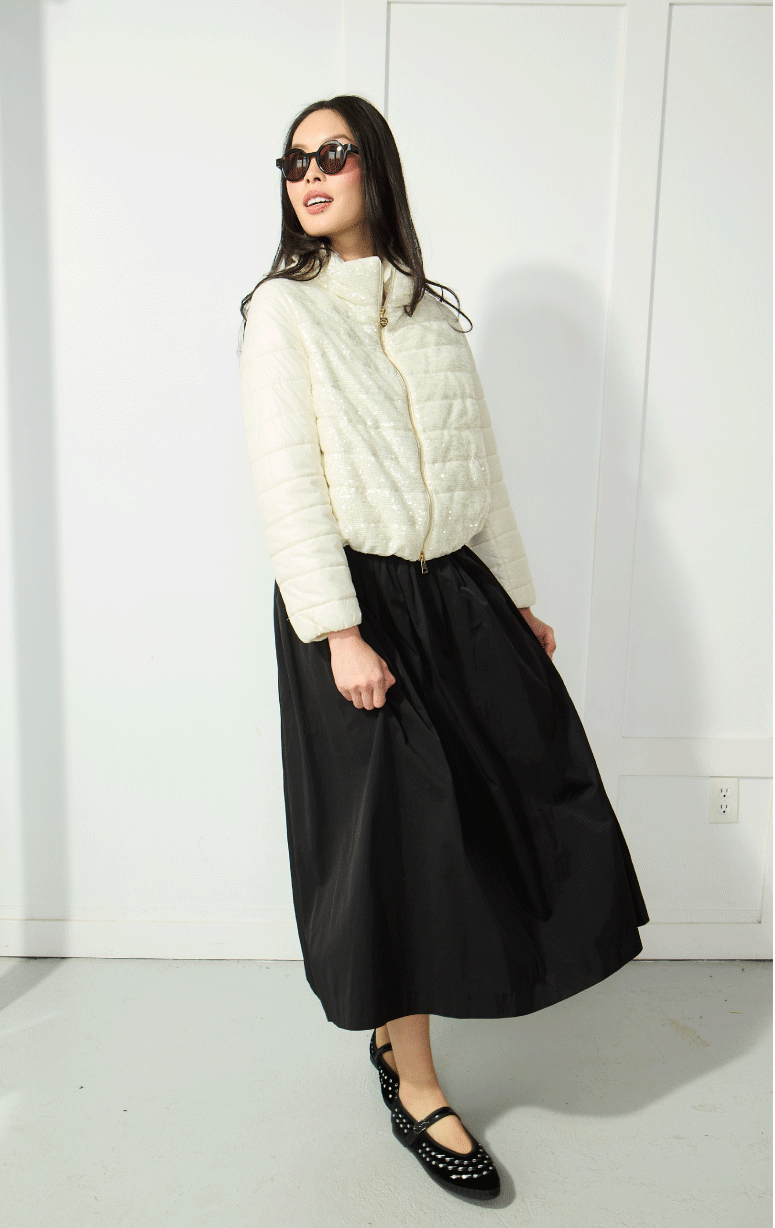 Martylo- Sequin Bomber Jacket