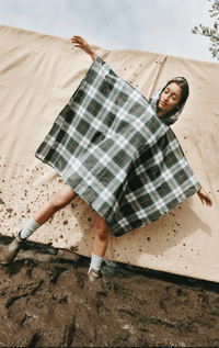 Barbour - Tartan Showerproof Packable Poncho - Barrington's