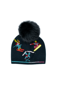 Hat with Sequin Skiiers
