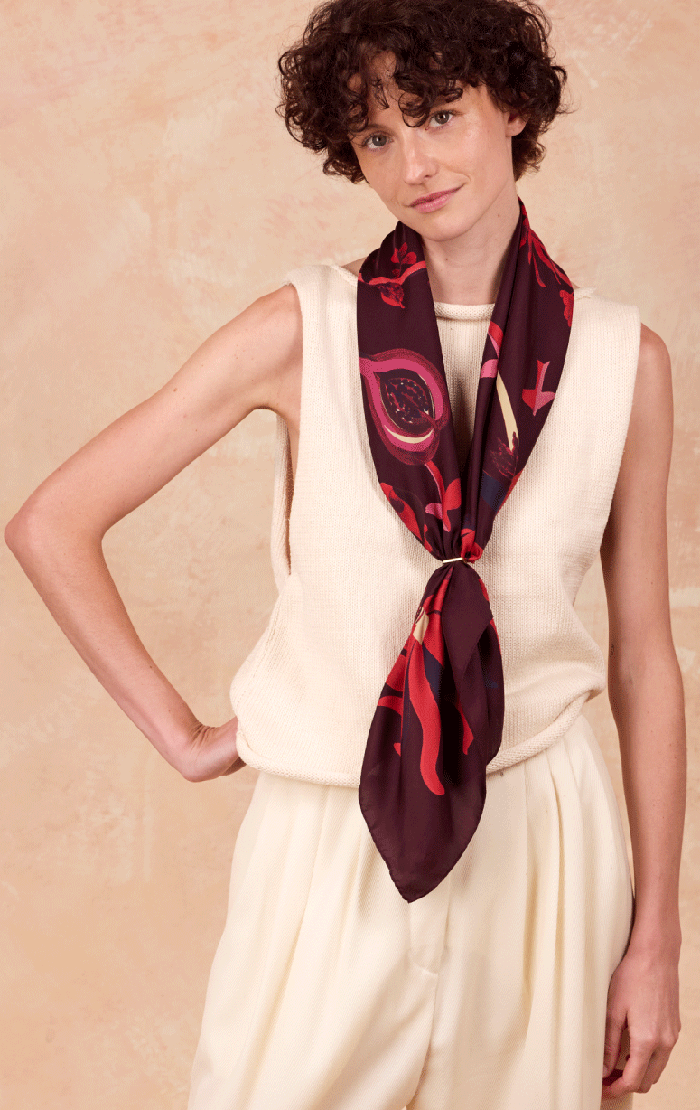 Petit Jean- Silk Square Scarf