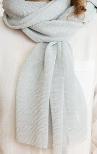 Gaynor- Pleated Scarf with Sparkle