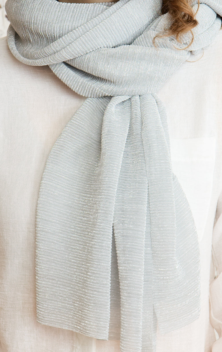 Gaynor- Pleated Scarf with Sparkle