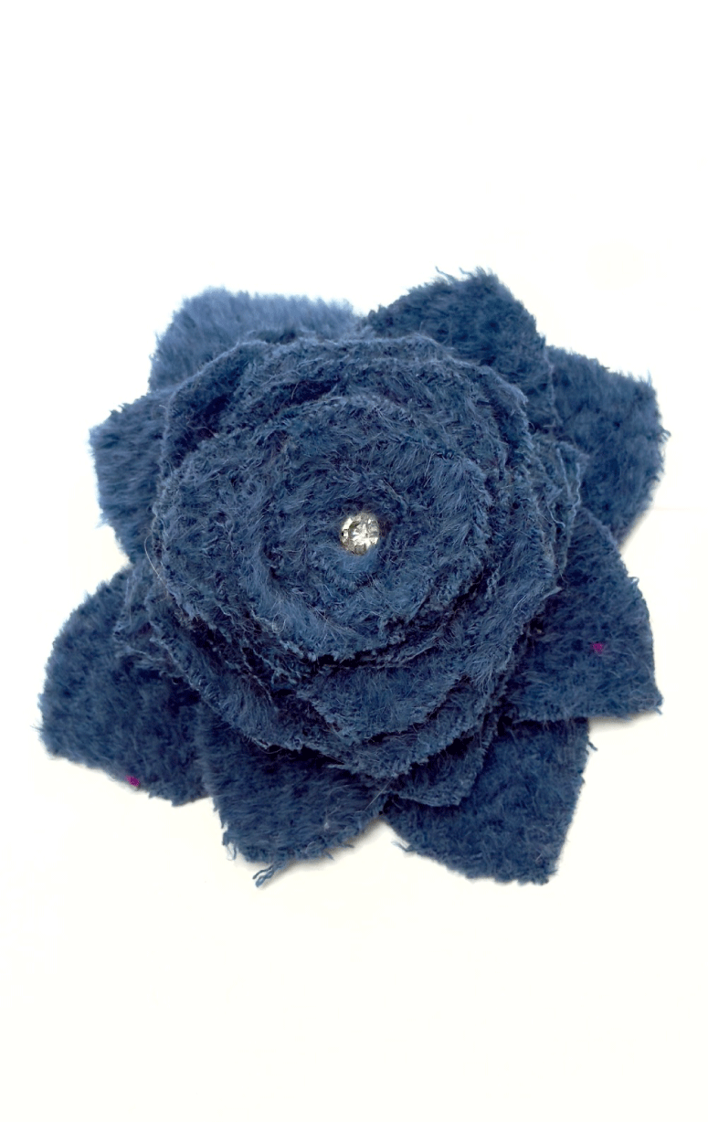 Handmade Recycled Fabric Brooch