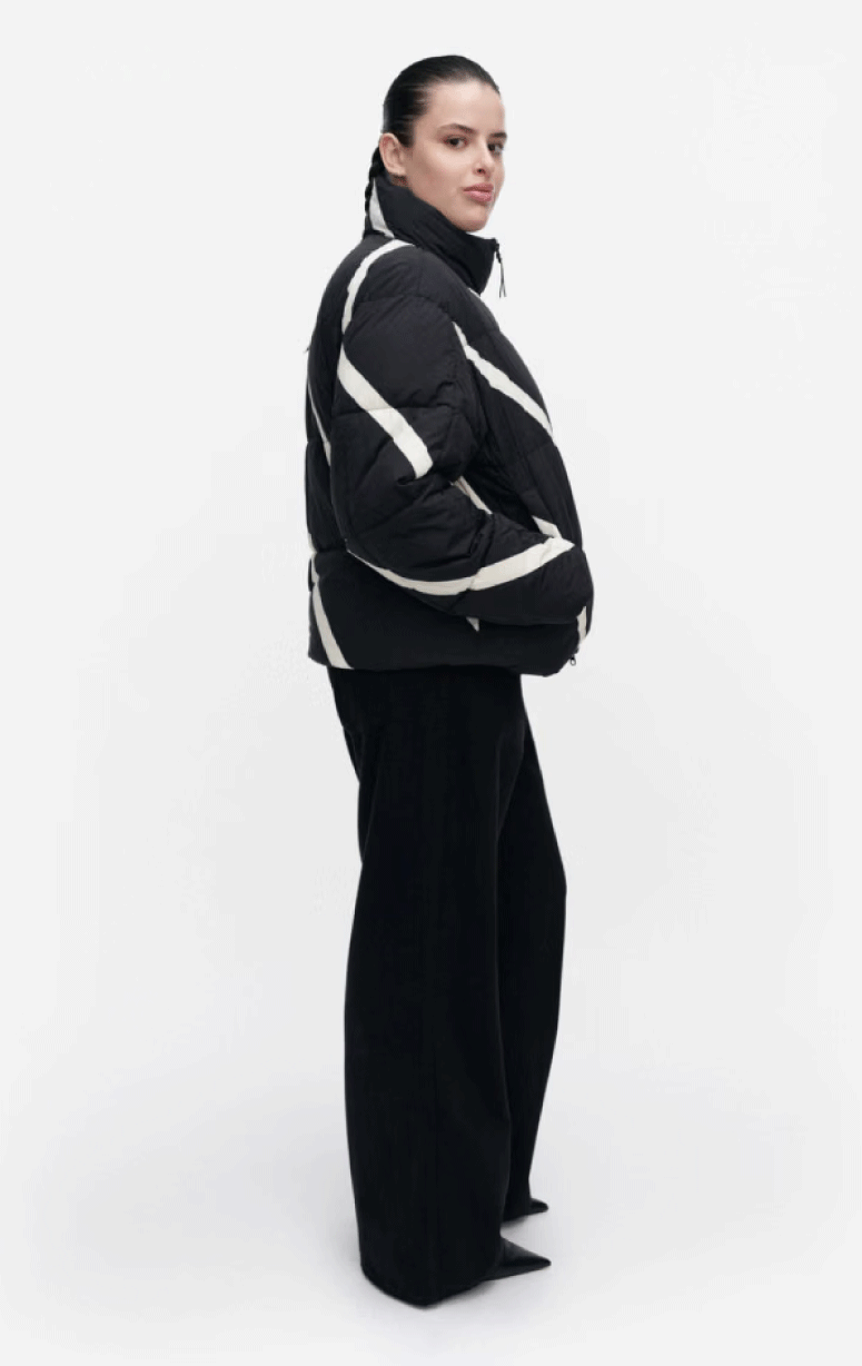Marimekko- Striped Puffer Jacket
