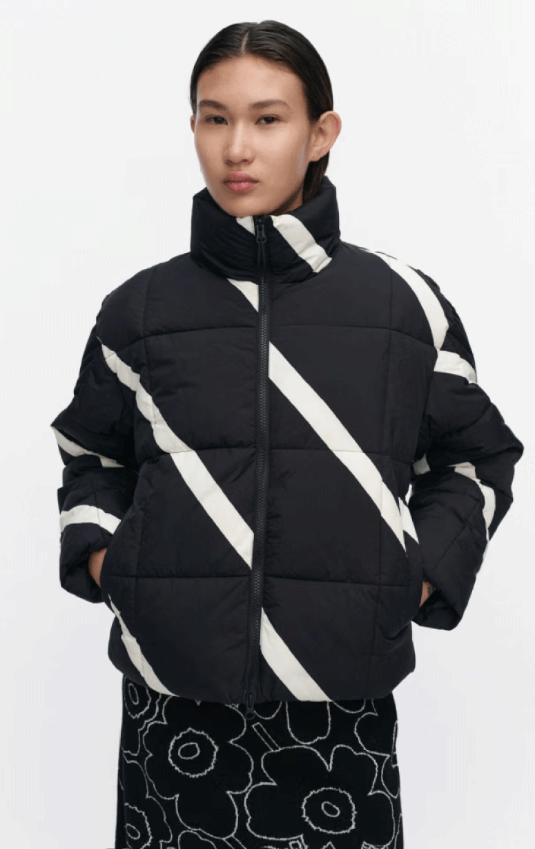 Marimekko- Striped Puffer Jacket
