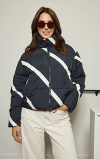 Marimekko- Striped Puffer Jacket