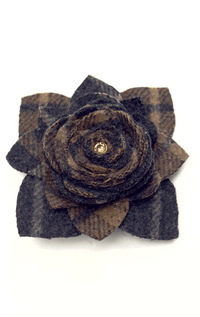 Handmade Recycled Fabric Brooch