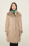 HISO- Raw Edge Shearling Coat - Barrington's