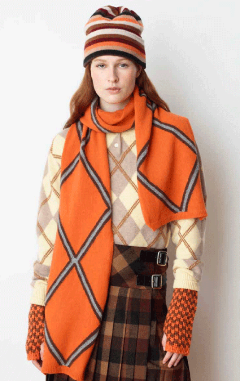 Mackie of Scotland- Wool & Cashmere Argyle Scarf