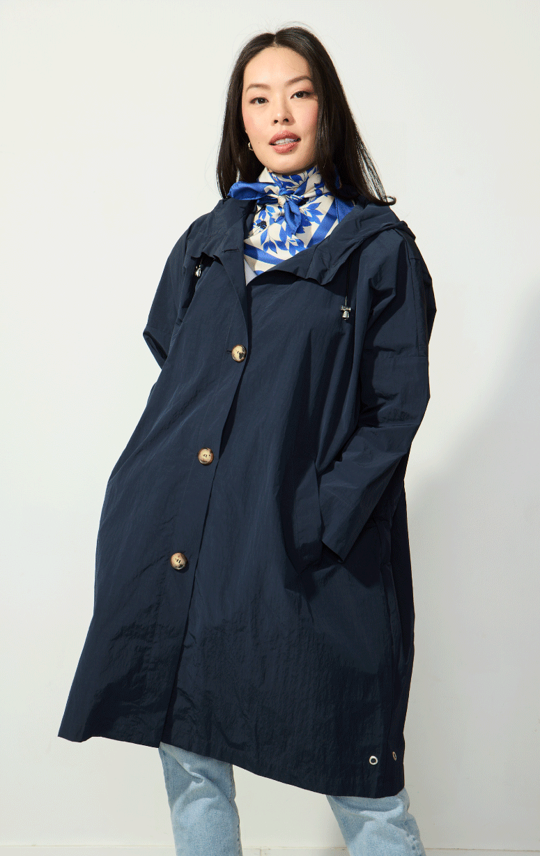 Pret Pour Partir- Oversized Jacket with Gathered Waist