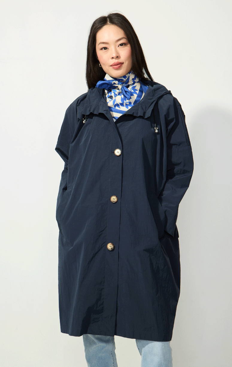 Pret Pour Partir- Oversized Jacket with Gathered Waist
