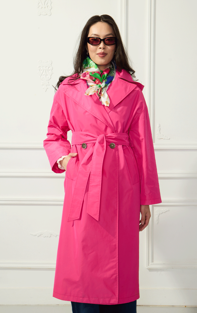 HISO- Belted Trench Coat