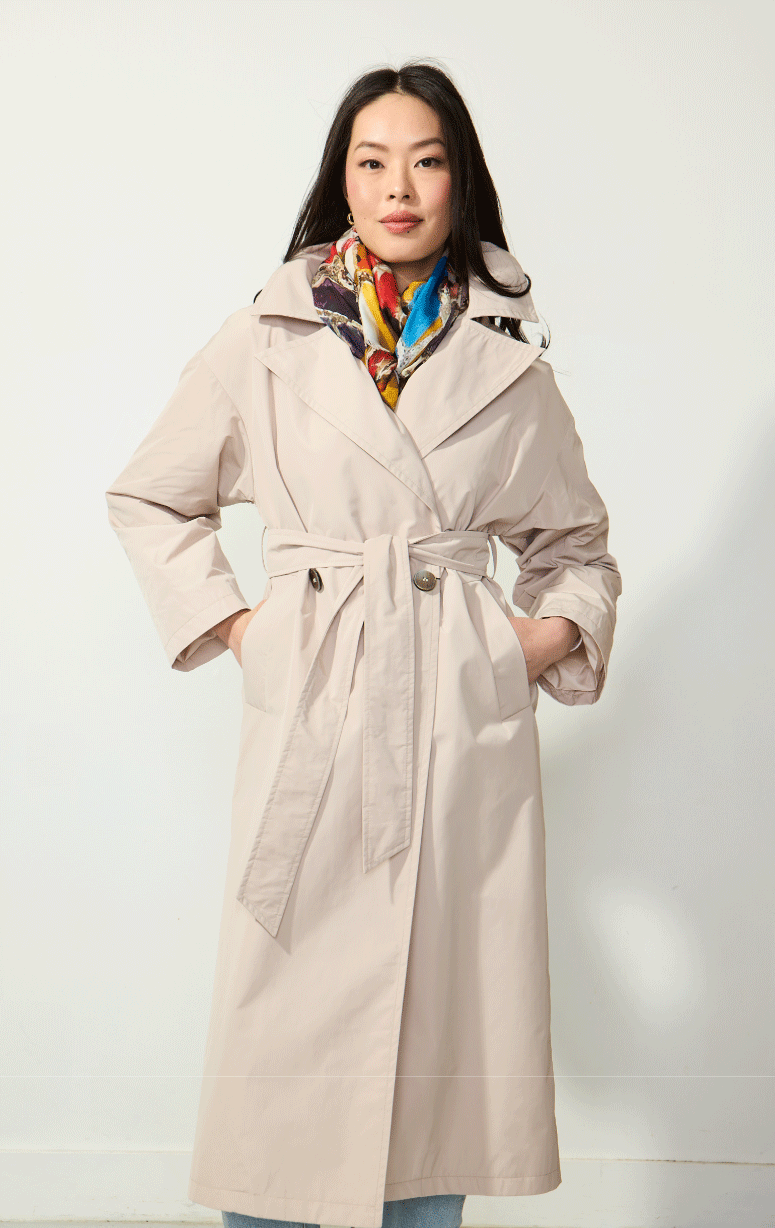 HISO- Belted Trench Coat