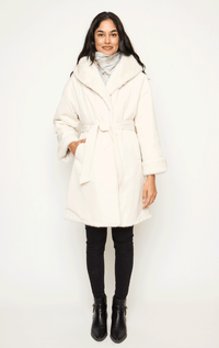 7/8s Reversible Faux Fur Jacket with Belt