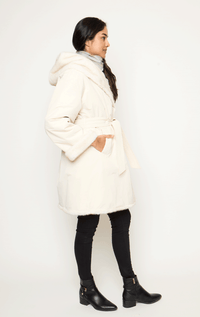 7/8s Reversible Faux Fur Jacket with Belt