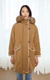 Violanti- Parka with Faux Fur Trim - Barrington's