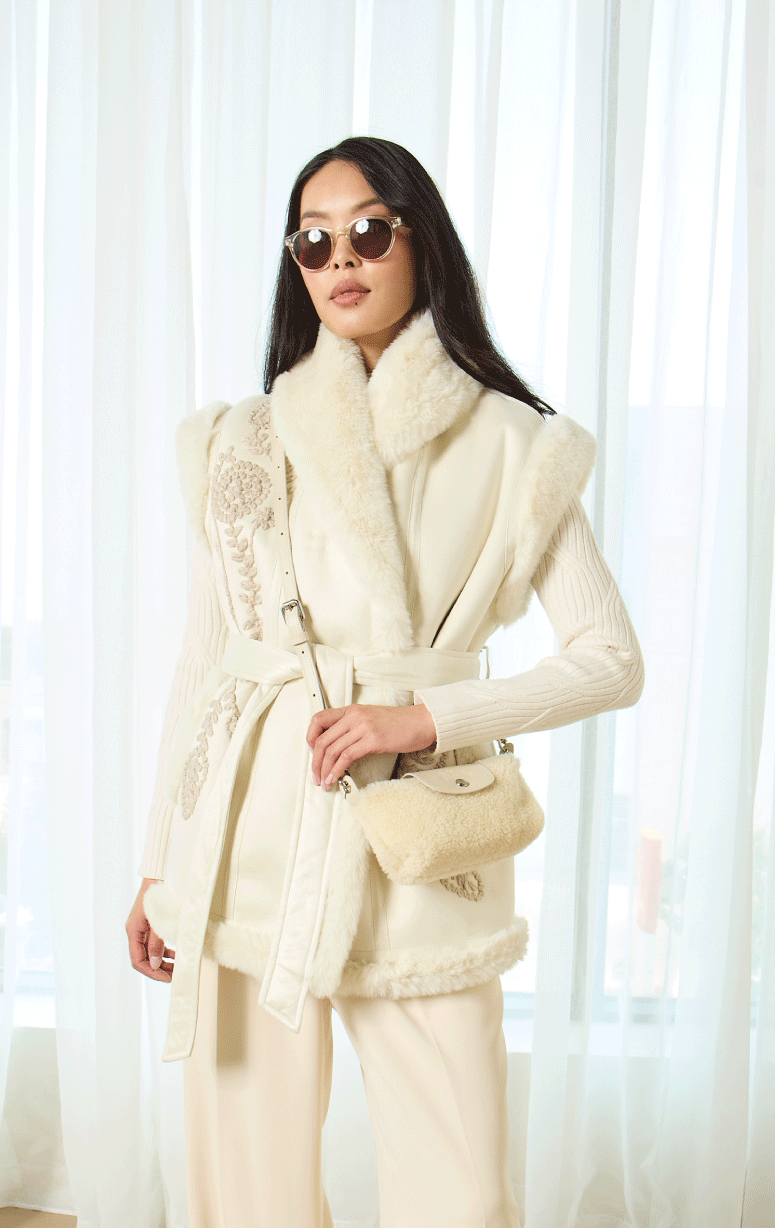 Violanti- Faux Shearling Vest - Barrington's
