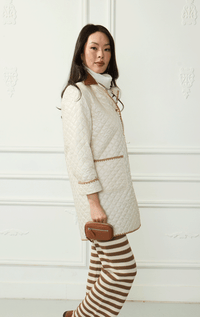 Violanti- Quilted Barn Jacket with Piping
